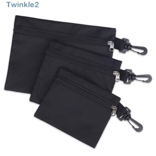 Twinkle กระเป๋าเครื่องมือ พร้อมคาราบิเนอร์ มีซิป สําหรับอุปกรณ์เครื่องสําอาง เครื่องเขียน