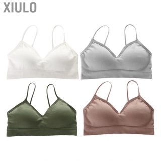 Xiulo Sports Bra  Strong Support Breathable Comfortable One Piece Type Seamless  for Daily Wear