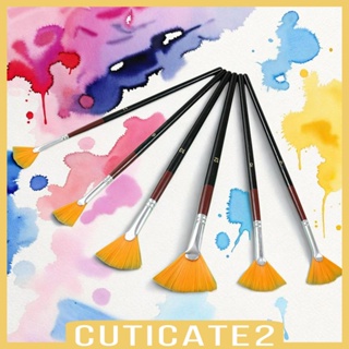 [Cuticate2] ชุดแปรงปากกาสีน้ํา สําหรับศิลปิน 6 ชิ้น