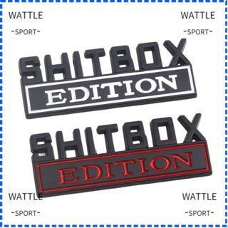 Wattle SHITBOX EDITION สติกเกอร์โลหะ สําหรับติดตกแต่งรถยนต์ รถบรรทุก Chevrolet