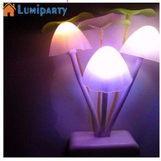 Lumiparty โคมไฟกลางคืน Led เซนเซอร์ตรวจจับแสง รูปใบบัว สร้างสรรค์