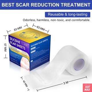 ELAIMEI โปร่งใส SCAR Repair สติกเกอร์ SelfAdhesive Treatment Patch สำหรับศัลยกรรมรอยแผลเป็นและ Burn Marks Mark เทปกำจัด Burn Acne Therapy Patch skin Care ยืดซิลิโคนเจล,Beauty Frenzy