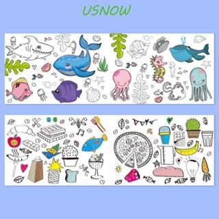 Usnow สติกเกอร์วาดภาพระบายสี DIY สําหรับเด็กอนุบาล