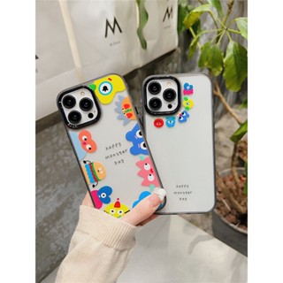 เคสโทรศัพท์มือถือแบบนิ่ม กันกระแทก ลายการ์ตูนมอนสเตอร์น่ารัก สําหรับ iPhone 14 Pro Max 13 Pro 12