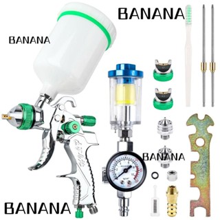 Banana1 ชุดสเปรย์พ่นสีรถยนต์ สีเขียว HVLP DIY และถ้วยไพรเมอร์ 600cc