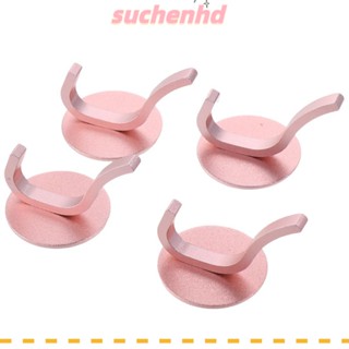 Suchenhd ตะขอแขวนผ้าขนหนู อลูมิเนียม สีโรสโกลด์ 4 ชิ้น