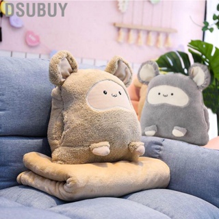 Dsubuy Cushion Pillow Air Conditioning  Cute Mouse Appearance Multifunctional Throw