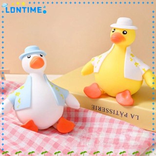 Lontime ของเล่นบีบ พลาสติก คลายเครียด ลายการ์ตูนเป็ด สําหรับเด็ก