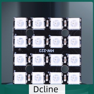 [Dcline.th] Ws2812b บอร์ดทดลองโคมไฟ LED RGB 5V 4*4 16 บิต