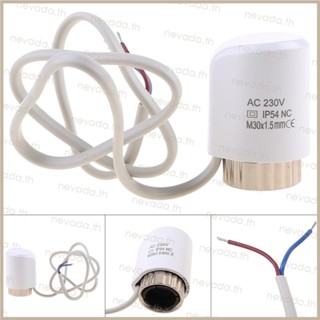 ตัวกระตุ้นความร้อนไฟฟ้า AC 230V IP54 M30-1 ขนาด 5 มม. สําหรับวาล์วทําความร้อนใต้พื้น