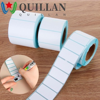 Quillan สติกเกอร์ฉลากความร้อน สีขาว มีกาวในตัว สําหรับติดตกแต่งสํานักงาน โรงเรียน ราคาซูเปอร์มาร์เก็ต