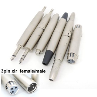 อะแดปเตอร์แปลงเสียงไมโครโฟน 3pin XLR male female เป็นไมโครโฟน 1/4 นิ้ว 6.35 มม. 6.5 mono Stereo male female เป็นซ็อกเก็ต