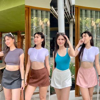 🌷Maria Skirt🌷 กระโปรงกางเกง เอวสม็อค จบปัญหาคนสะโพกใหญ่ แต่เอวเล็ก แนะนำเลย ใส่แล้วสวยเข้ารูปมากๆ