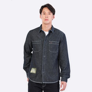 LEE เสื้อเชิ้ตแขนยาวผู้ชาย คอลเลคชั่น Urban Riders ทรง REGULAR รุ่น LE S523MSHLN33 สียีนส์