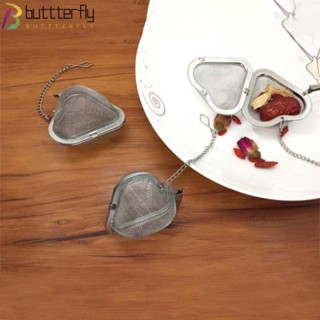 Buttterfly ที่กรองเครื่องเทศ สเตนเลส พร้อมตะขอ เกรดอาหาร ใช้ซ้ําได้