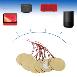 Lidu1 บัซเซอร์เซรามิค ทองแดง เพียโซอิเล็กทริก 12 มม. สําหรับแอปพลิเคชันเสียงเพลง 10 ชิ้น
