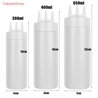 (Takashitree) ขวดบีบพลาสติก 3 หลุม เกรดอาหาร สําหรับห้องครัว