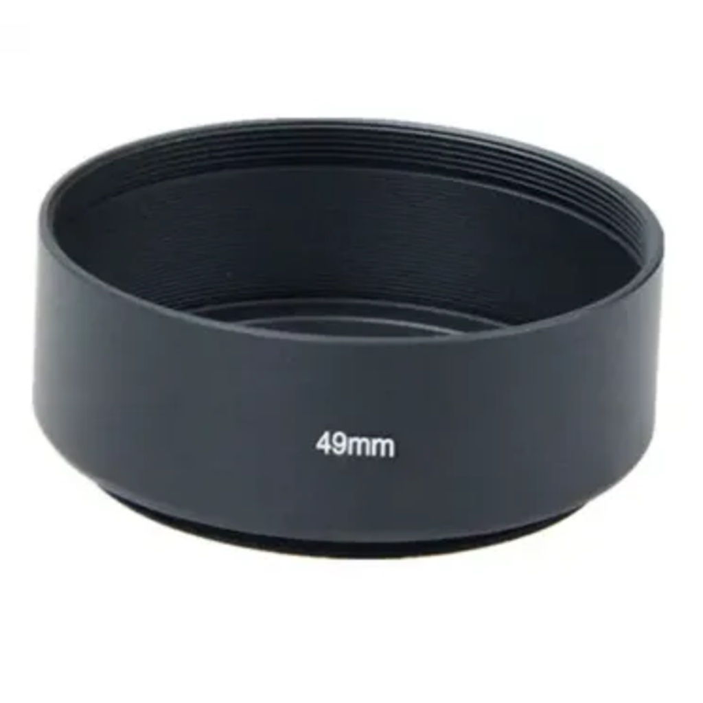 เลนส์ฮู้ดขนาด 49 มม. Metal Lens Hood Cover for 49mm Filter/Lens (1328)