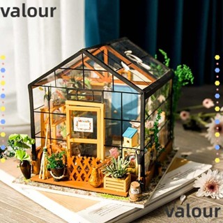 Valour โมเดลบ้านตุ๊กตาไม้ แฮนด์เมด DIY ของเล่นสําหรับเด็ก