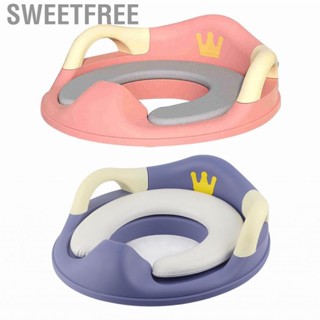 Sweetfree Toilet Seat  Kids Potty Splatter Proof Soft with Handles for Toddlers Bathroom