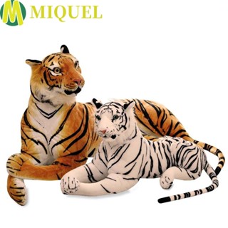 Miquel เหมือนจริง|ของเล่นตุ๊กตาคู่รัก ผ้าฝ้าย สีขาว|ตุ๊กตาสัตว์ป่า สีน้ําตาล|ตุ๊กตายัดไส้ ของเล่นสําหรับเด็ก