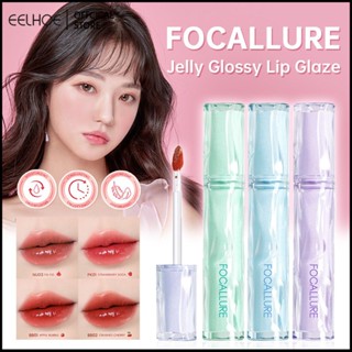 FOCALLURE Watery Lip Tint Pro-juicy Jelly Korean Glossy Plump Lip Gloss Long Wear Bare Lipstick Sensation น้ำหนักเบาให้ความชุ่มชื้น-eelhoe