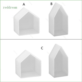 Redd แม่พิมพ์ซิลิโคนเรซิ่น อีพ็อกซี่ รูปบ้าน สีแดง สําหรับทําแมลง DIY