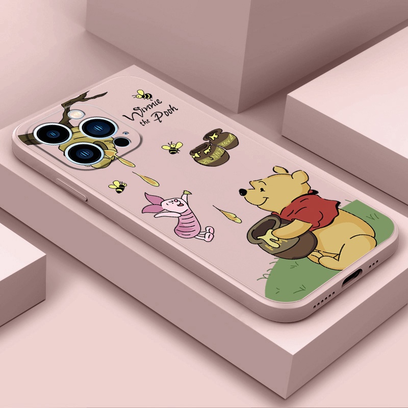 เคส OPPO A57 4G 2022 A77S A77 5G A54 A74 5G A92 A52 A39 A93 A94 A95 4G MF095A เคสโทรศัพท์มือถือ ซิลิโคนนุ่ม กันกระแทก ลายการ์ตูนหมีพูห์ สําหรับ - รูปที่ 2