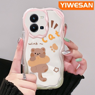 เคสโทรศัพท์มือถือ ซิลิกาเจลนิ่ม ใส กันกระแทก ลายแมวน่ารัก สําหรับ vivo Y35 5G Y36 5G Y35