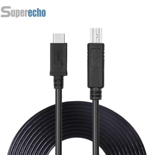 ใหม่ สายเคเบิลเครื่องพิมพ์สแกนเนอร์ USB C 3.1 เป็น USB 2.0 Type C เป็น Type B สําหรับเครื่องพิมพ์ [superecho.th]