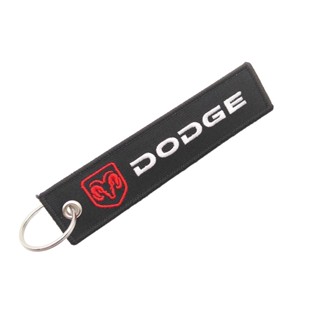 Dodge พวงกุญแจโลโก้รถยนต์ - สไตล์ JDM อุปกรณ์เสริม สําหรับกุญแจ บัตรประจําตัว และป้าย เข้ากันได้กับรุ่นยอดนิยม: ที่ชาร์จ, ท้าทาย, Durango เหมาะสําหรับรถยนต์ SUV