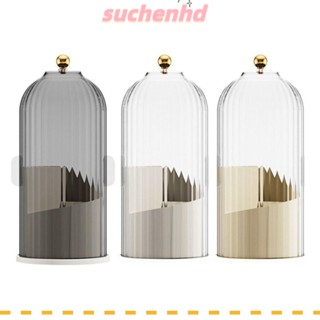 Suchenhd ที่วางแปรงแต่งหน้า แบบตั้งโต๊ะ 360° กล่องเก็บอายแชโดว์ แบบหมุนได้