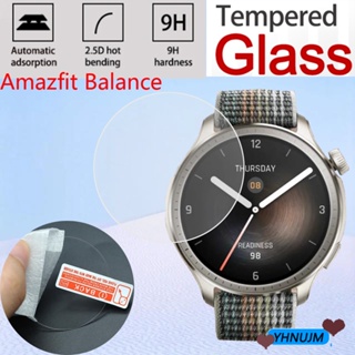 ฟิล์มกระจกนิรภัยกันรอยหน้าจอสมาร์ทวอทช์ 9H 2.5D สําหรับ Amazfit Balance