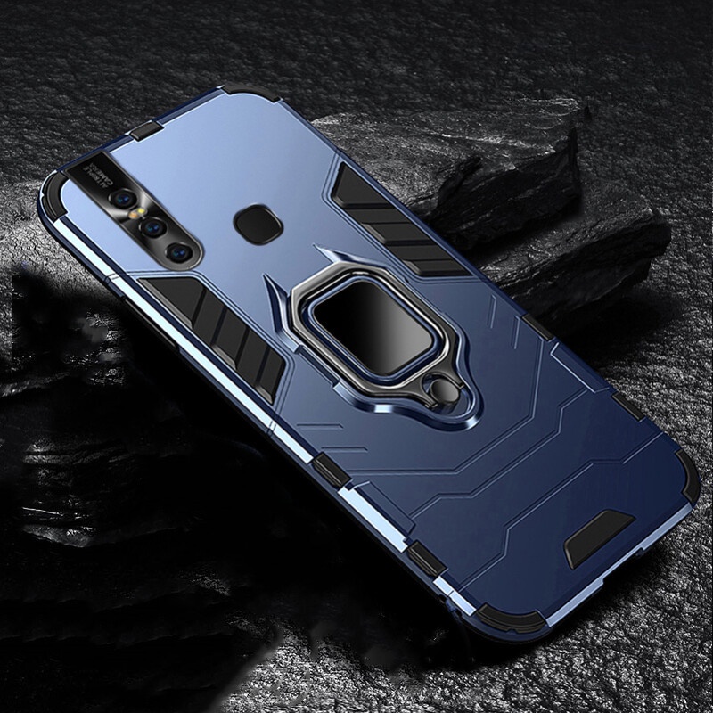 Vivo V15 1819 ทนทาน เกรดทหาร แข็ง ป้องกัน กันกระแทก เคสโทรศัพท์ ทนทาน การออกแบบสองชั้น ฝาหลัง
