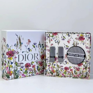 Dior limited edition ลิปสติก คุชชั่นตัวอย่างอากาศ สามชิ้น ( 999#1.5 ก. + 720#1.5 กรัม + 0N#6g）