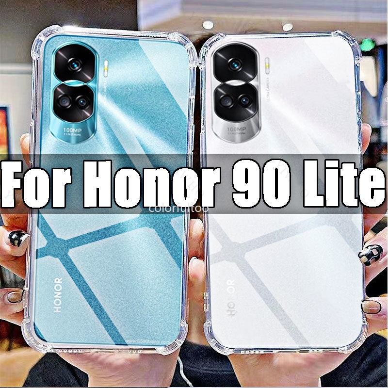 เคสโทรศัพท์ถุงลมนิรภัยใส สําหรับ Honor 90 Lite, 400/400 Pro/400 Smart/400 Pro+, 200/200 Pro/200 Lite, 70 Pro, Acrlic TPU ซิลิโคนอ่อนนุ่ม กันกระแทก