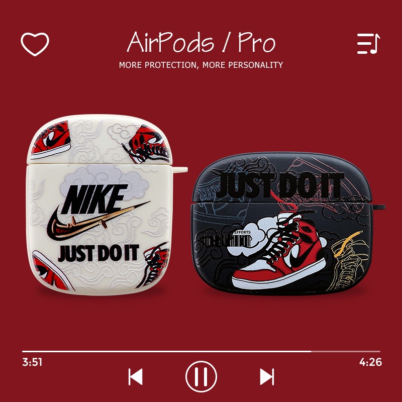เคสหูฟังซิลิโคน TPU เนื้อแมตต์ พร้อมพวงกุญแจ สําหรับ Airpods Pro2 AJ 1 2 3 Pro 2