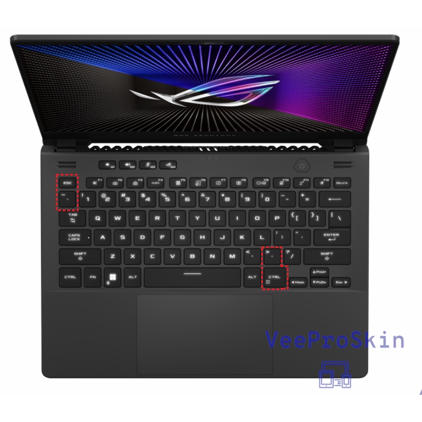 เคสแป้นพิมพ์ สําหรับ ASUS ROG Zephyrus G14 2023 GA402 รูปที่ 7