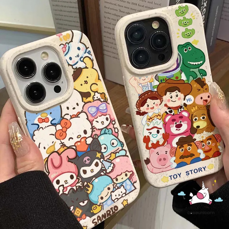 เคสโทรศัพท์มือถือแบบนิ่ม ลายการ์ตูนเอเลี่ยน Toy Story Sanrio น่ารัก แฟชั่น สําหรับ iPhone 13 7plus 11 14 XR X 12 15 Pro MAX 15 8 6S 7 6 Plus SE 2020 XS MAX