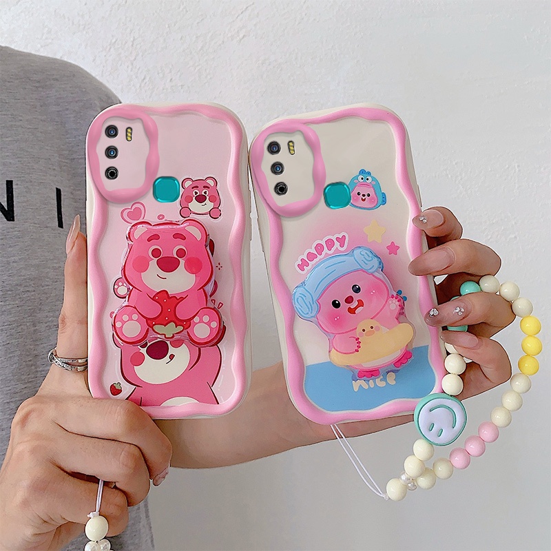 เคส infinix hot 9 play/hot 10 play/x680 เคสโทรศัพท์มือถือ กันกระแทก ลายการ์ตูนครีม 3D น่ารัก แฟชั่น สําหรับ infinix hot 9 play/hot 10 play/x680