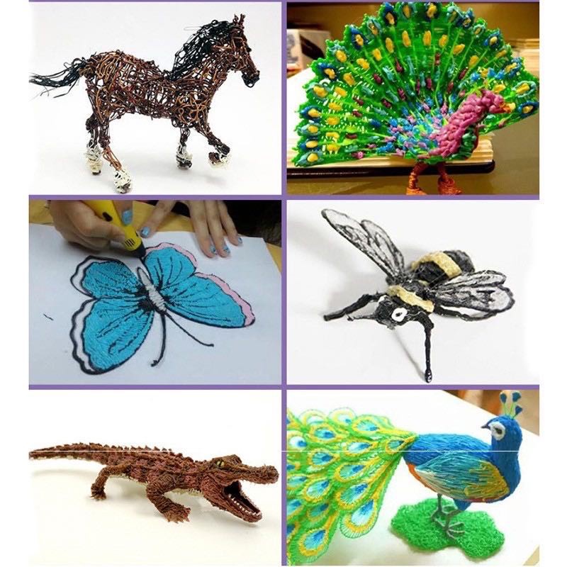 🔥พร้อมส่ง🔥ปากกาวาดภาพ 3มิติ ปากกาวาดรูป Pen Drawing ปากกา 3D พร้อมอุปกรณ์