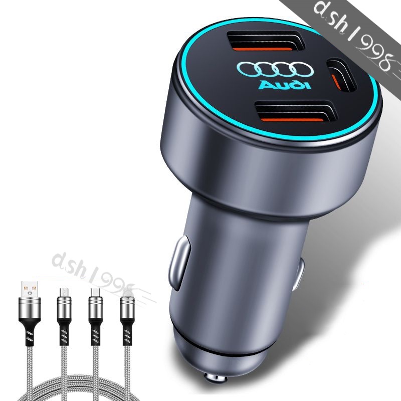 ที่ชาร์จในรถยนต์ 120W ชาร์จเร็วมาก สําหรับ Audi A3 A4 A6 Q3 Q4 Q5 TT