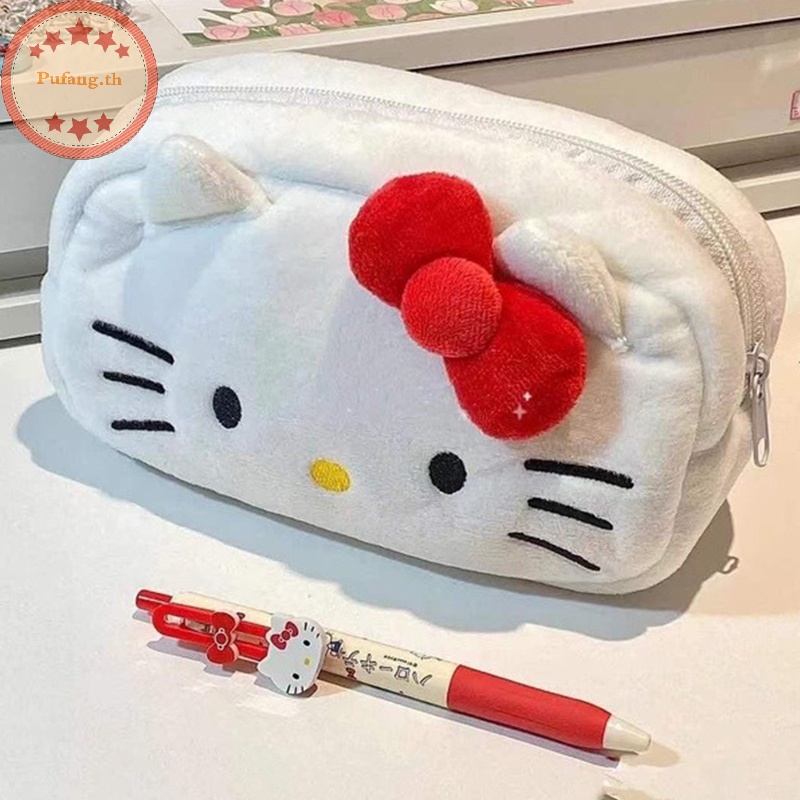 Pufang Sanrio Kawaii กระเป๋าดินสอ ขนาดใหญ่ จุของได้เยอะ ลาย Hello Kitty Pachacco Cinamonroll น่ารัก สําหรับใส่เครื่องเขียน ของขวัญเด็ก