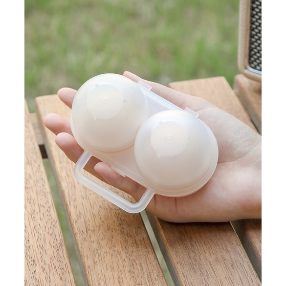 กล่องใส่ไข่ไก่ 2 ฟอง พกพาสะดวก เคสไข่พลาสติก กันแตกเหมาะสำหรับเดินทางและแคมป์ปิ้ง - รูปที่ 6