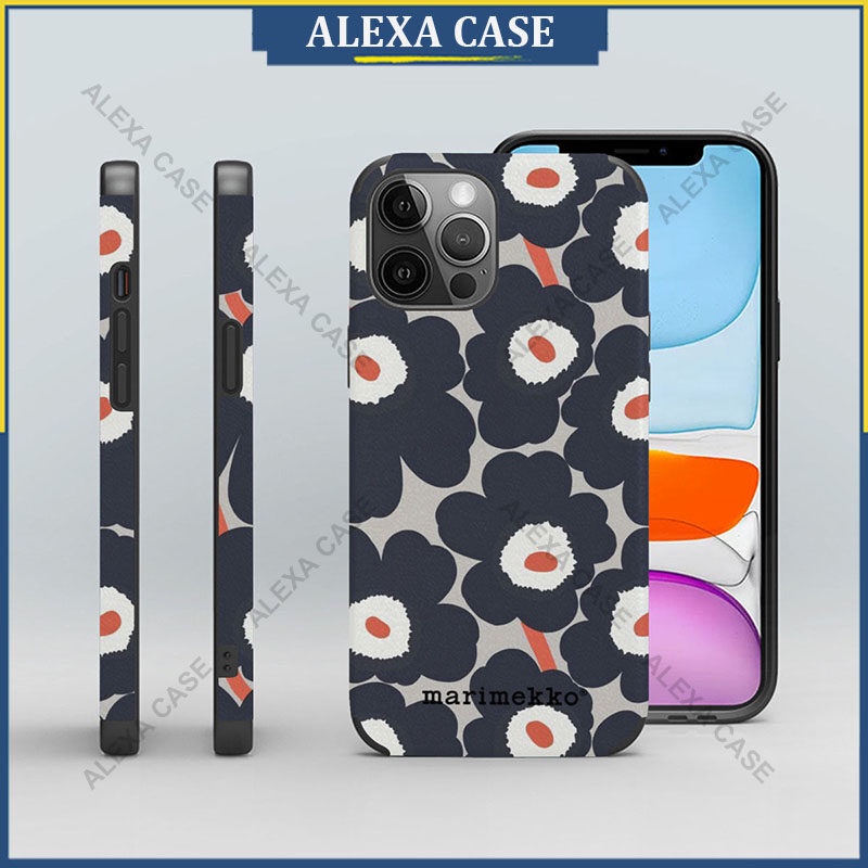 เคสโทรศัพท์ Marimekko สําหรับ iPhone 16 Pro Max / iPhone 15 Pro Max / iPhone 14 Pro Max / iPhone 13 Pro Max / XS Max / iPhone 8 Plus / iPhone SE Lambskin เคสป้องกัน HKJ687