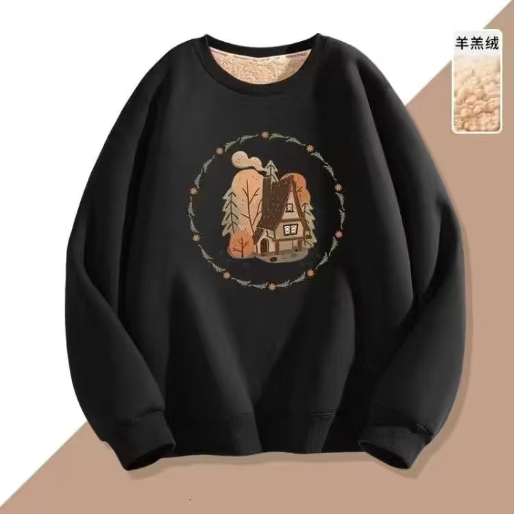เสื้อแจ็กเก็ตกันหนาว ผ้าแคชเมียร์ ขนแกะ แบบหนา ทรงหลวม ให้ความอบอุ่น แฟชั่นฤดูหนาว สําหรับผู้ชาย