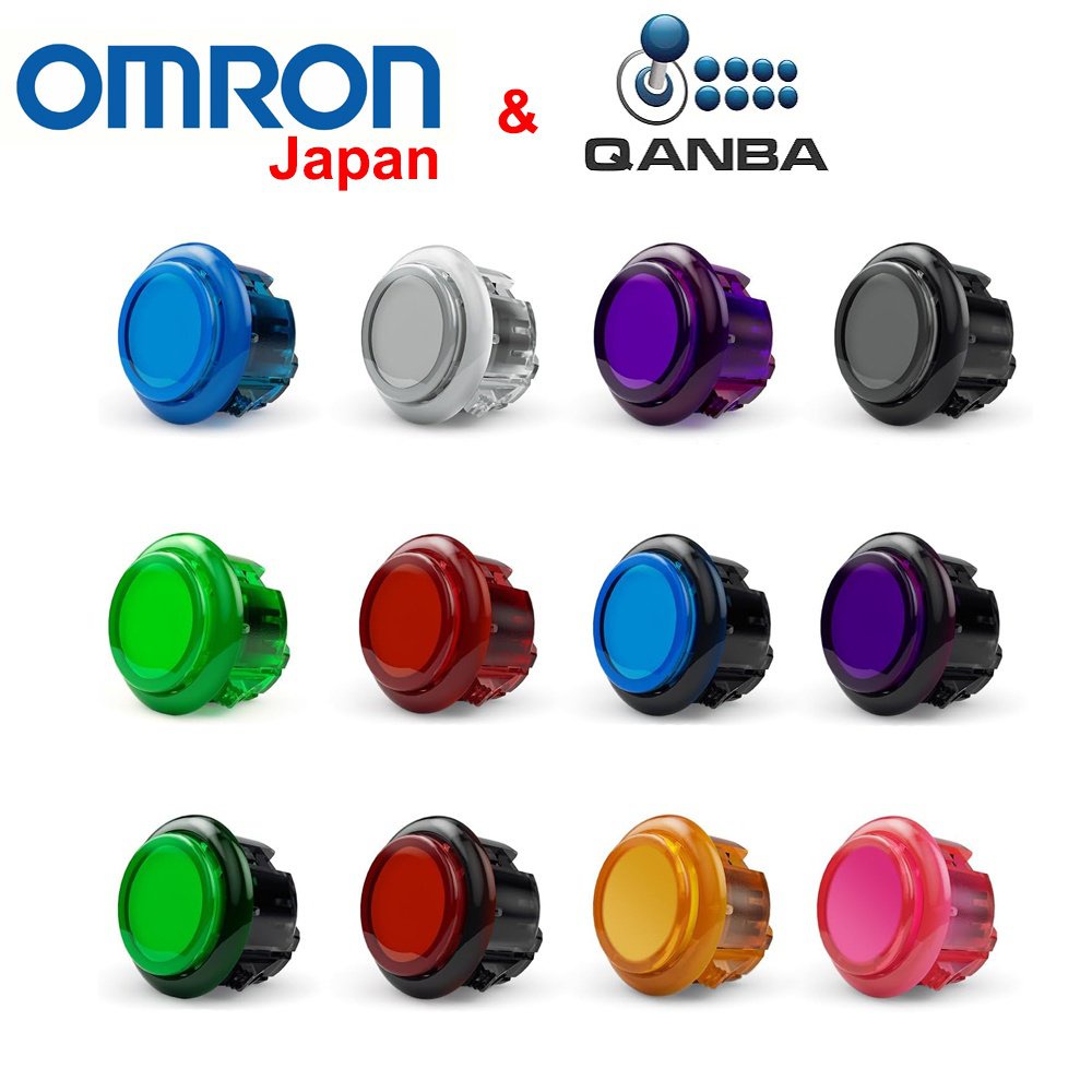 Qanba HITBOX Gravity KS ปุ่มกดสวิตช์ปุ่มกด 30/24 มม. 6 ปุ่ม สําหรับเครื่องบินบังคับ ps4 ps5 xbox