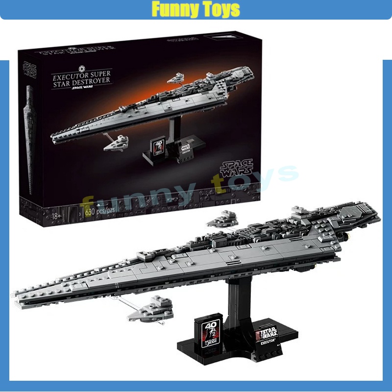 ของเล่นตัวต่อ Star Wars series 75356 USS Executor Super Star Destroyer เสริมการเรียนรู้ สําหรับเด็ก และผู้ใหญ่