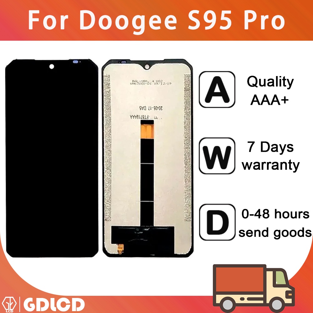 อะไหล่หน้าจอสัมผัสดิจิทัล LCD แบบเปลี่ยน สําหรับ Doogee S95 Pro