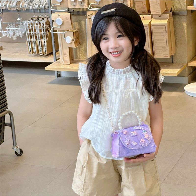 กระเป๋าสะพายไหล่ กระเป๋าถือ ลายเจ้าหญิงเอลซ่า แฟชั่นทันสมัย สําหรับเด็กผู้หญิง - รูปที่ 4